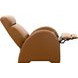 Clair Pretty G Yellow Brown Leather Push Thru The Arms Recliner