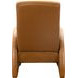 Clair Pretty G Yellow Brown Leather Push Thru The Arms Recliner