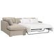 Clara Gray 112" Slim Arm Sleeper Queen LAF Sectional