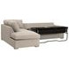 Clara Gray 112" Slim Arm Sleeper Queen LAF Sectional
