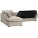 Clara Gray 112" Slim Arm Sleeper Queen LAF Sectional