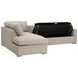 Clara Gray 112" Slim Arm Sleeper Queen LAF Sectional