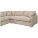 Clara Gray 112" Slim Arm Sleeper Queen LAF Sectional