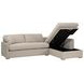 Clara Gray 112" Slim Arm Sleeper Queen RAF Sectional