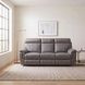 Clifton Gray Double Reclining Sofa With Drop Down Cup Holders