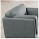 Preston Slate Gray Leather Upholstered Accent Chair