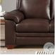Ironvale Chestnut Leather 62" Loveseat