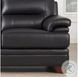 Calizor Black Leather 88" Sofa