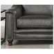 Bexley Ash Leather 92" Sofa with Nailhead Trim