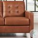 Cassian Nutmeg Leather 56" Loveseat