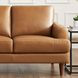 Ada Cognac Brown Leather 80" Sofa