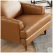 Ada Cognac Brown Leather Living Room Set
