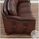 Bexley Caramel Leather 92" Sofa with Nailhead Trim