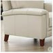 Wendover Vanilla Leather Upholstered Accent Chair