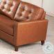 Cassian Nutmeg Leather 80" Sofa
