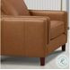 Isla Cognac Leather Upholstered Accent Chair