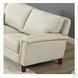 Wendover Vanilla Leather 84" Sofa