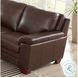 Ironvale Chestnut Leather 62" Loveseat