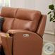 Varden Nutmeg Leather 62" Zero Gravity Power Reclining Loveseat with Power Headrest and USB Charging