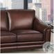Bexley Caramel Leather 92" Sofa with Nailhead Trim