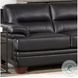 Calizor Black Leather 88" Sofa