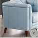 Elric Spa Blue Leather Living Room Set