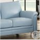 Wendover Spa Blue Top Grain Leather Sofa