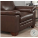 Ironvale Chestnut Top Grain Leather Chair
