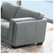 Preston Slate Gray Leather 67" Loveseat