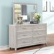 Fiona Mist Gray Rectangular Dresser Mirror