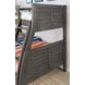 Hoople Gray Twin Over Full Bunk Bed