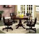 Rowan Cherry Octagonal Dining and Gaming Room Set with Cup Holder