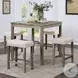 Torreon Gray And Beige 5 Piece Counter Height Dining Table Set