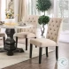 Elfredo White And Antique Black Round Dining Table