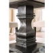Elfredo White And Antique Black Round Dining Table