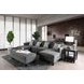 Lowry Gray 122" Sectional with Ottoman