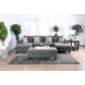 Lowry Gray 122" Sectional with Ottoman