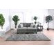 Lowry Gray 122" Sectional with Ottoman