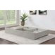 Lycorida Light Gray Twin Bed with Trundle