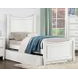 Lycoris White Youth Poster Bedroom Set with Trundle