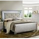 Bellanova Silver California King Upholstered Panel Bed with LED Light