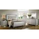 Bellanova Silver California King Upholstered Panel Bed with LED Light