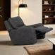 Demetrius Dark Gray Power Recliner with USB Charging