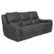 Demetrius Dark Gray Power Reclining Sofa with USB Charging