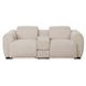 Thaddea White Power Reclining Loveseat with USB Charging
