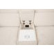 Thaddea White Power Reclining Loveseat with USB Charging