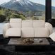 Thaddea White Power Reclining Sofa with USB Charging