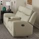 Jacobus Beige 78" Manual Reclining Loveseat with Console