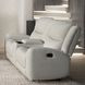 Giraldus Beige 79" Manual Reclining Loveseat with Console
