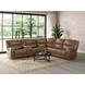 Leolinus Brown 128" Motion Sectional